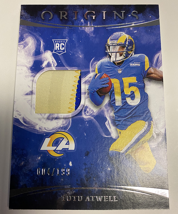 2021 NFL Prizm Tutu Atwell Pink Rookie Gear Jersey Patch. #RG-20. Rams