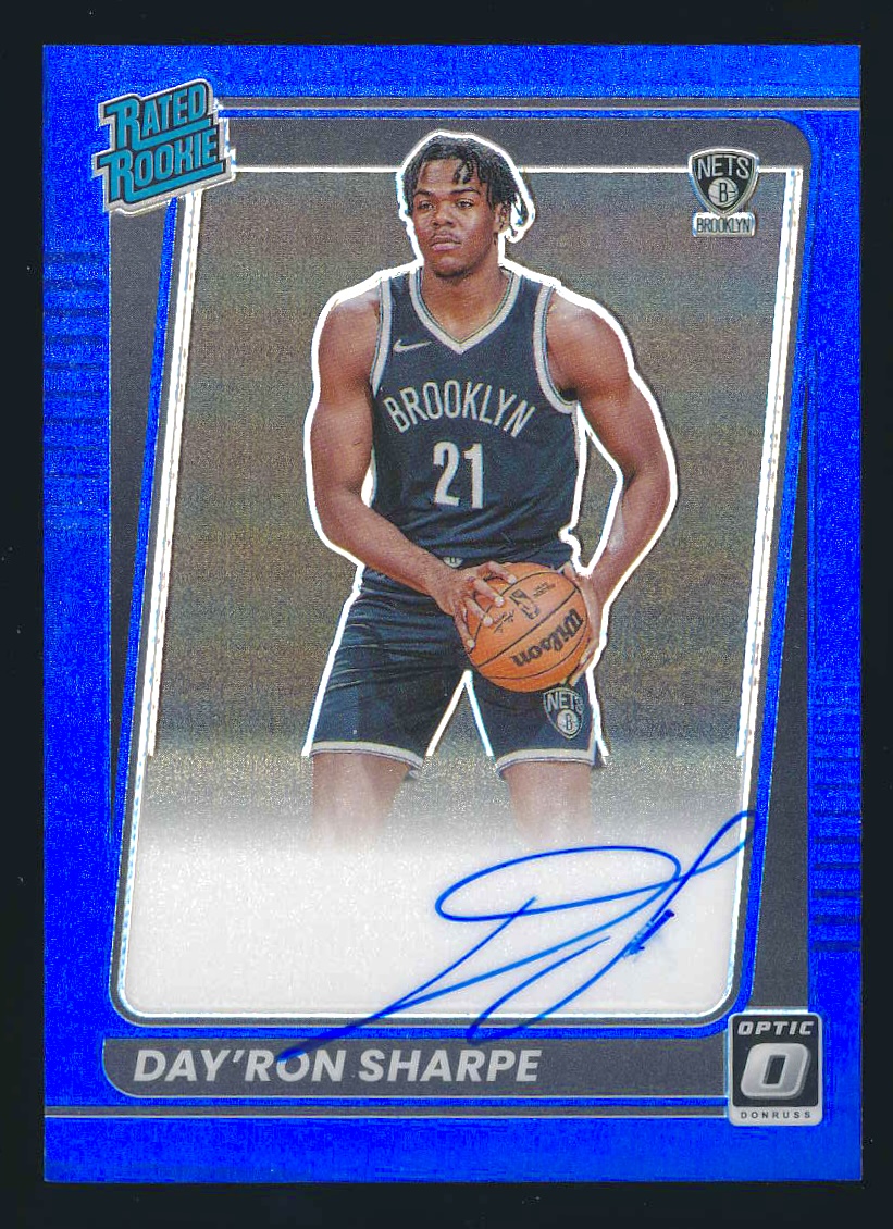2021-22 Donruss Optic Evan Mobley Rated Rookie blue velocity Holo Prizm  #175 RC