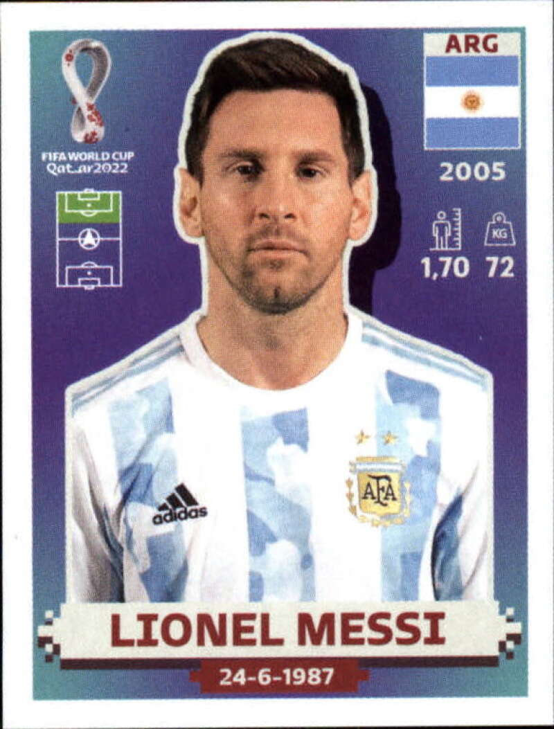 Collector Pulls the Ultimate Messi Card  2022 Panini FIFA World Cup  Sticker Black 1/1 Lionel Messi – The Knight's Lance