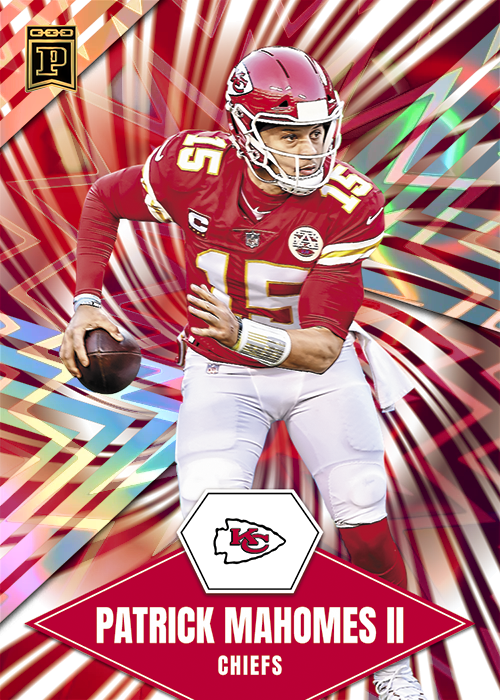 2022 Panini NFT NFL Blue Chips Card #5 – Patrick Mahomes CHALLENGE