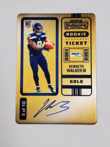 2022 Gold Standard KENNETH WALKER III RC ROOKIE Jersey Patch Auto