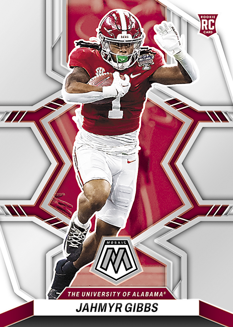 Michael Carter 2021 Panini Mosaic Silver Mosaic Scripts Rookie