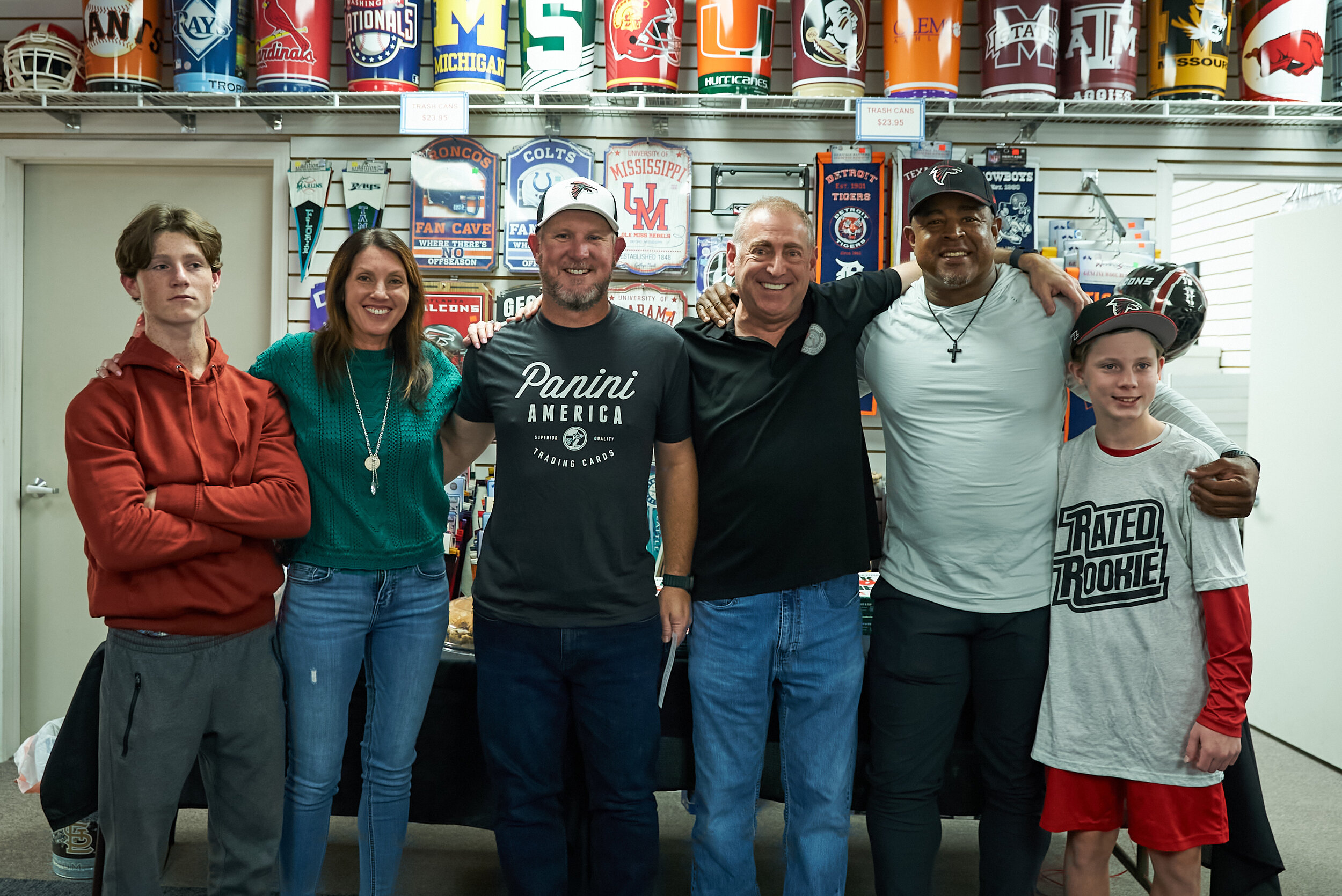 Brian Jordan Celebrates with 2023 Panini NFL Player of the Day Grand ...