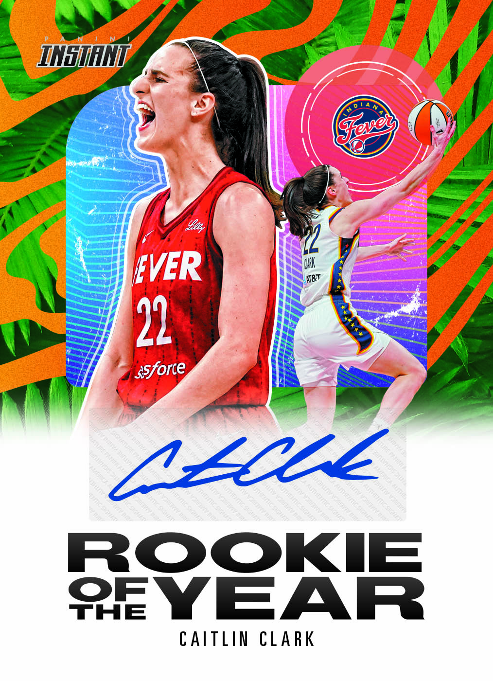 thumbnail image 2 of 2024 Panini Instant WNBA Caitlin Clark ROOKIE The Logo #TL-15 - Limited To 2832! (Indiana Fever RC) 2 of 6