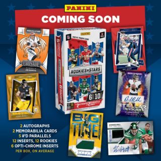 AVAILABLE TOMORROW (2/22)!!
2022 Rookies & Stars NFL Football (Hobby) drops nationwide tomorrow at 11am (CST)! Chase rookies and rookie autos from the biggest names in the 2022 NFL Draft Class!

SHOP: PaniniAmerica.net and click on "Football" under the Store header

#whodoyoucollect #NFL #thehobby